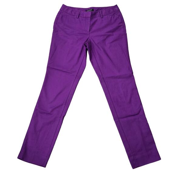 White House Black Market Purple Perfect Form Slim Leg Dress Pants Trouser WHBM - Picture 1 of 7